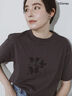 【Disney】ミッキー/ワンカラー刺繍Tシャツ（オフホワイト/チャコールグレー/ベージュ）｜Te chichi（テチチ）通販