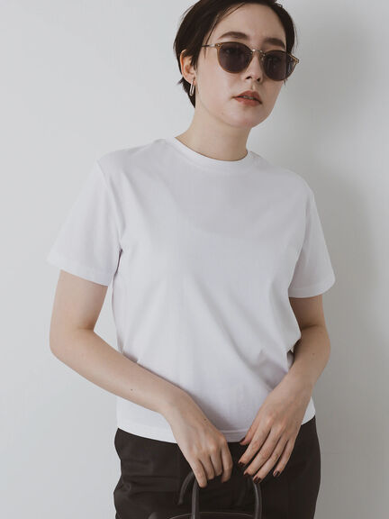 クルーネックTシャツ(compact)（オフホワイト）｜Te chichi（テチチ）通販