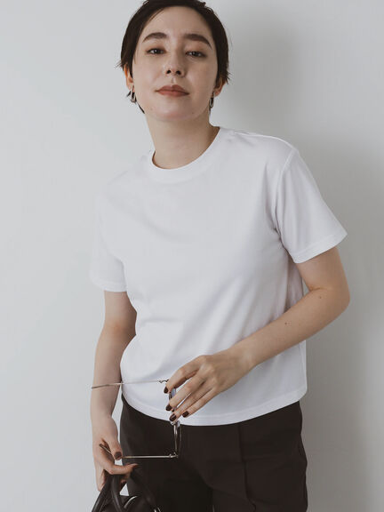 クルーネックTシャツ(compact)（オフホワイト）｜Te chichi（テチチ）通販