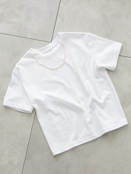 クルーネックTシャツ(compact)（オフホワイト）｜Te chichi（テチチ）通販