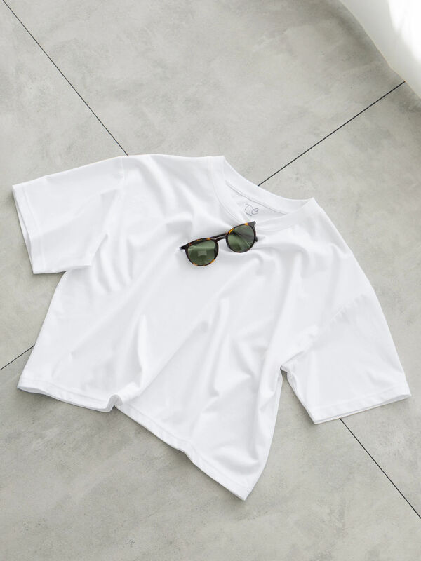 クルーネックTシャツ(BOX)（オフホワイト）｜Te chichi（テチチ）通販