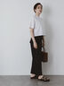 クルーネックTシャツ(BOX)（オフホワイト）｜Te chichi（テチチ）通販