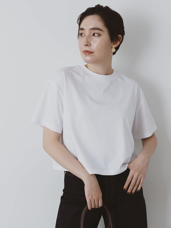 セール】 クルーネックTシャツ(BOX)（オフホワイト/トップス/T