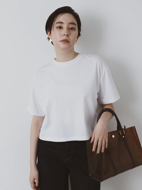 セール】 クルーネックTシャツ(BOX)（オフホワイト/トップス/Tシャツ