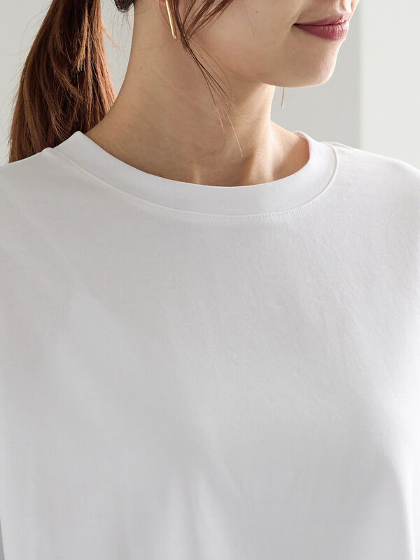 セール】 クルーネックTシャツ(BOX)（オフホワイト/トップス/T