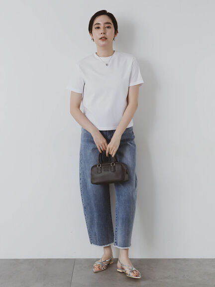クルーネックTシャツ(compact heavy)（オフホワイト）｜Te chichi（テチチ）通販