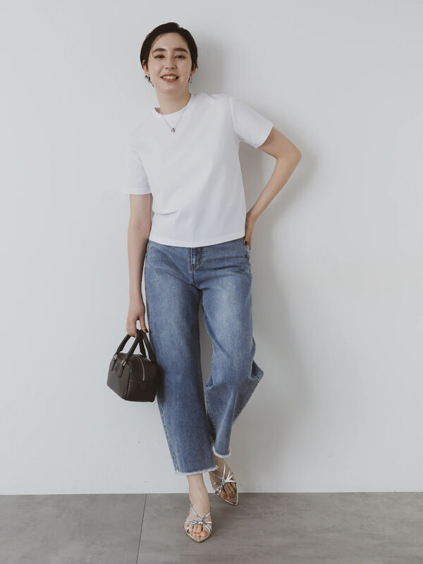 セール】 クルーネックTシャツ(compact heavy)（オフホワイト