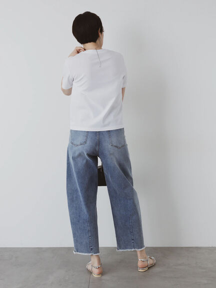 クルーネックTシャツ(compact heavy)（オフホワイト）｜Te chichi（テチチ）通販