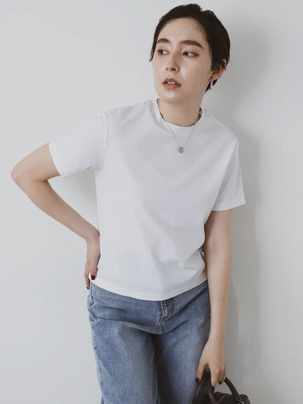 クルーネックTシャツ(compact heavy)（オフホワイト）｜Te chichi（テチチ）通販