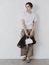 クルーネックTシャツ(minimal neck)（オフホワイト）｜Te chichi（テチチ）通販