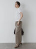 クルーネックTシャツ(minimal neck)（オフホワイト）｜Te chichi（テチチ）通販
