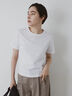クルーネックTシャツ(minimal neck)（オフホワイト）｜Te chichi（テチチ）通販