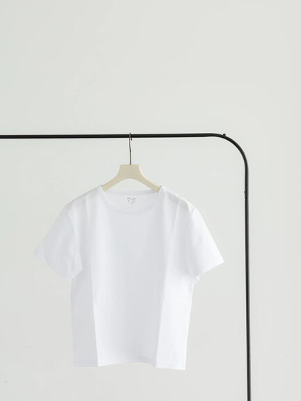 クルーネックTシャツ(minimal neck)（オフホワイト）｜Te chichi（テチチ）通販