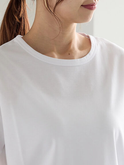 クルーネックTシャツ(minimal neck)（オフホワイト）｜Te chichi（テチチ）通販