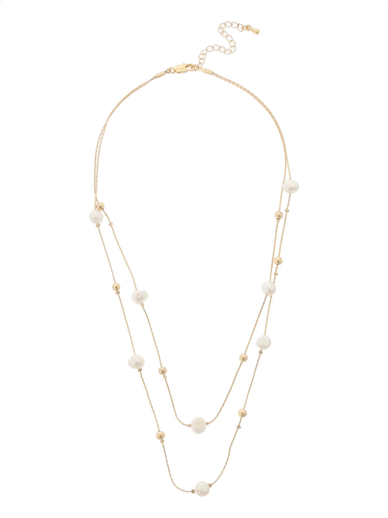 【MEJURI 】Tiny パール ステーション ネックレス 18Kゴールド MEJURI 】Tiny パール ステーション ネックレス 18Kゴールド