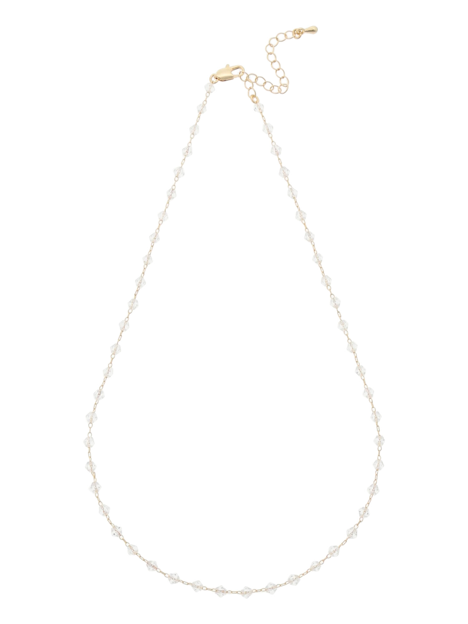 セール】 クリアパーツネックレス（オフホワイト/アクセサリー