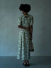 【LIBERTY】フレアーワンピース《2025summer catalog item》（ベージュ/グリーン）｜Te chichi（テチチ）通販