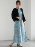 【LIBERTY】フレアーワンピース《2025summer catalog item》（ベージュ/グリーン）｜Te chichi（テチチ）通販