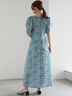 【LIBERTY】フレアーワンピース《2025summer catalog item》（ベージュ/グリーン）｜Te chichi（テチチ）通販