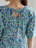 【LIBERTY】フレアーワンピース《2025summer catalog item》（ベージュ/グリーン）｜Te chichi（テチチ）通販