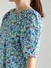 【LIBERTY】フレアーワンピース《2025summer catalog item》（ベージュ/グリーン）｜Te chichi（テチチ）通販