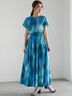 【LIBERTY】シャーリングワンピース《2025summer catalog item》（ブルー）｜Te chichi（テチチ）通販