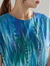 【LIBERTY】シャーリングワンピース《2025summer catalog item》（ブラック/ブルー）｜Te chichi（テチチ）通販