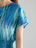 【LIBERTY】シャーリングワンピース《2025summer catalog item》（ブラック/ブルー）｜Te chichi（テチチ）通販
