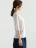 ウールブレンドエアー天竺メロートップス（アンサンブル可）《2025summer catalog item》（オフホワイト/ブラック/Ｓグレー）｜Te chichi（テチチ）通販