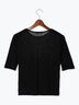 ウールブレンドエアー天竺メロートップス（アンサンブル可）《2025summer catalog item》（オフホワイト/ブラック/Ｓグレー）｜Te chichi（テチチ）通販