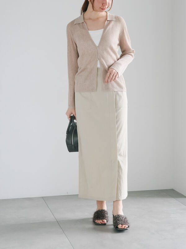 Tibi ベルテッド　スカート 丈が選べるベルト付きタイトスカート JB21066 | レディース