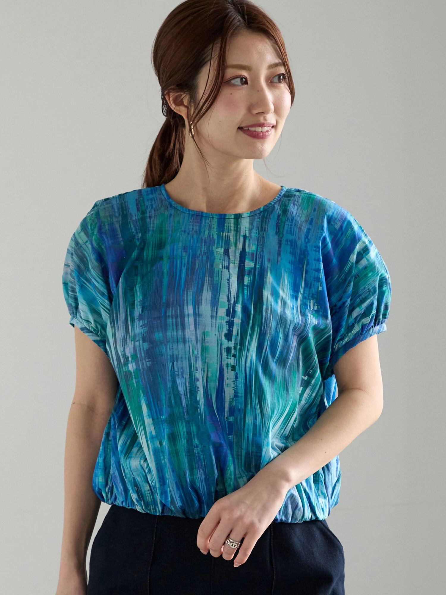 LIBERTY】パフスリーブブラウス《2025summer catalog item LIBERTY】パフスリーブブラウス《2025summer catalog item