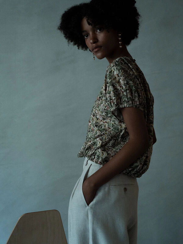 セール】 【LIBERTY】パフスリーブブラウス《2025summer catalog item