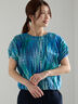 【LIBERTY】パフスリーブブラウス《2025summer catalog item》（ブラック/ブルー）｜Te chichi（テチチ）通販