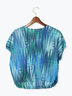 【LIBERTY】パフスリーブブラウス《2025summer catalog item》（ブラック/ブルー）｜Te chichi（テチチ）通販