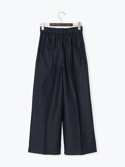 デニムライクワイドパンツ（セットアップ可）《2025summer catalog item》（ネイビー）｜Te chichi（テチチ）通販