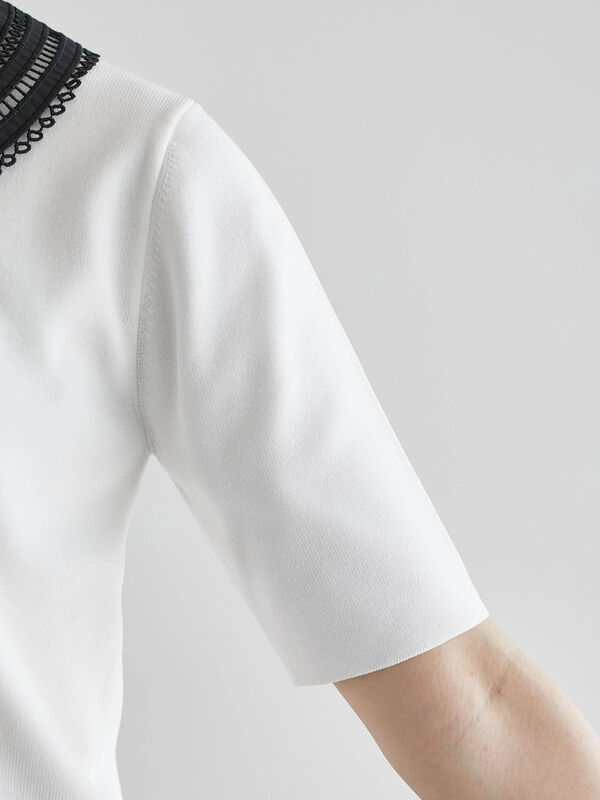 hanakitiページ セール】 フラワー刺繍ラガーシャツ《2025spring catalog item