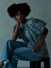 【LIBERTY】バルーンスリーブブラウス《2025summer catalog item》（ベージュ/グリーン）｜Te chichi（テチチ）通販
