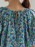 【LIBERTY】バルーンスリーブブラウス《2025summer catalog item》（ベージュ/グリーン）｜Te chichi（テチチ）通販
