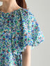 【LIBERTY】バルーンスリーブブラウス《2025summer catalog item》（ベージュ/グリーン）｜Te chichi（テチチ）通販