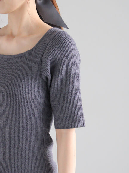 バックオープンブークレプルオーバー《2025summer catalog item》（オフホワイト/チャコールグレー/ブラウン）｜Te chichi（テチチ）通販
