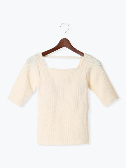 バックオープンブークレプルオーバー《2025summer catalog item》（オフホワイト/チャコールグレー/ブラウン）｜Te chichi（テチチ）通販