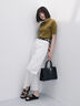 【松井愛莉着用】カーブDenimパンツ《2025summer catalog item》（オフホワイト）｜Te chichi（テチチ）通販