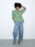 【松井愛莉着用】カーブDenimパンツ《2025summer catalog item》（サックスブルー）｜Te chichi（テチチ）通販