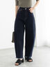 【松井愛莉着用】カーブDenimパンツ《2025summer catalog item》（ネイビー）｜Te chichi（テチチ）通販