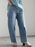 【松井愛莉着用】カーブDenimパンツ《2025summer catalog item》（オフホワイト/サックスブルー/ネイビー）｜Te chichi（テチチ）通販