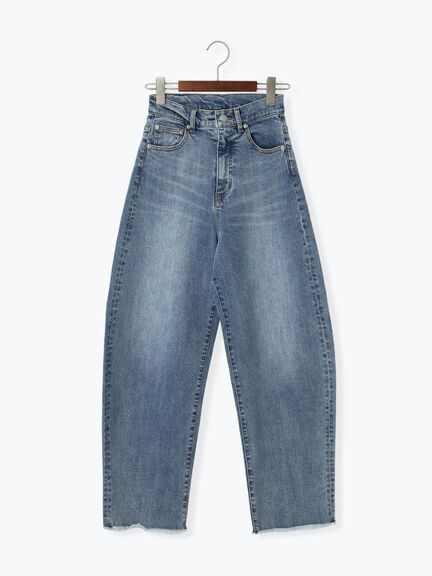 【松井愛莉着用】カーブDenimパンツ《2025summer catalog item》（オフホワイト/サックスブルー/ネイビー）｜Te chichi（テチチ）通販