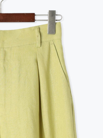 レーヨンリネンワイドパンツ《2025summer catalog item》（オフホワイト/ピンク/グリーン/ネイビー）｜Te chichi（テチチ）通販