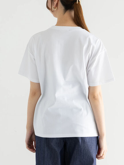 デザインロゴプリントTシャツ《2025summer catalog item》（シルバー/チャコールグレー/ブラック）｜Te chichi（テチチ）通販