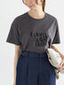 デザインロゴプリントTシャツ《2025summer catalog item》（シルバー/チャコールグレー/ブラック）｜Te chichi（テチチ）通販